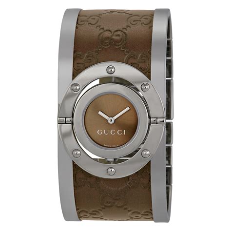 gucci brown twirl watch|gucci watches for sale.